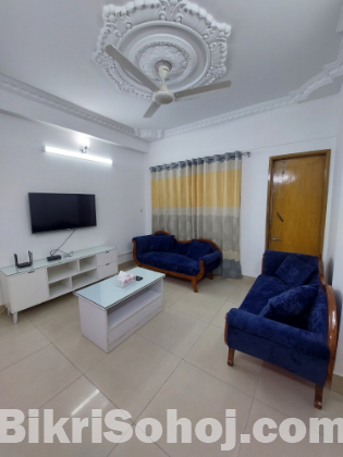 Rent Furnished Two Bedroom Apartment in Bashundhara R/A